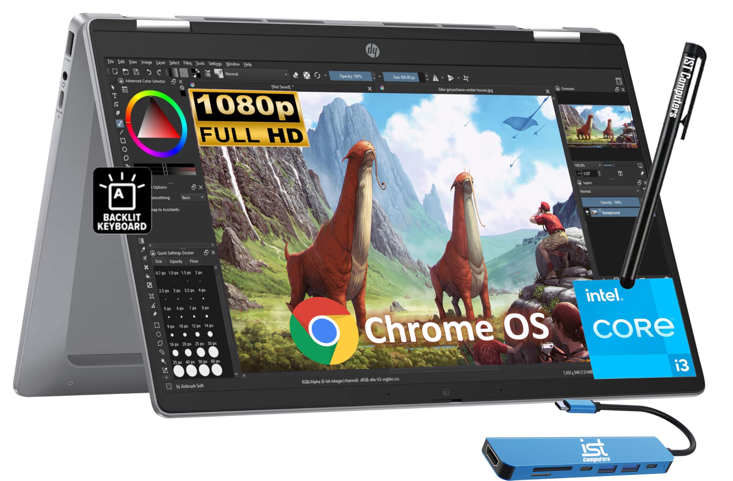 HP Chromebook Plus x360 14 (2024)