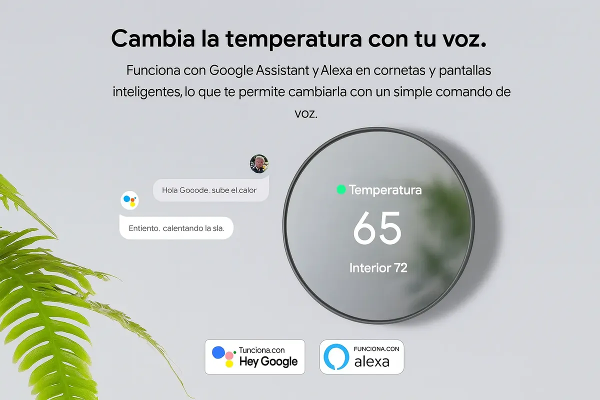 Termostato Inteligente Google Nest - Control Wifi Por App — imagen 4 de 5
